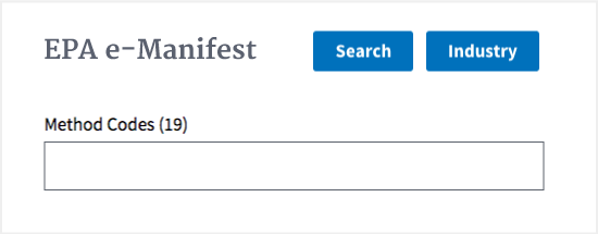 EPA eManifest example